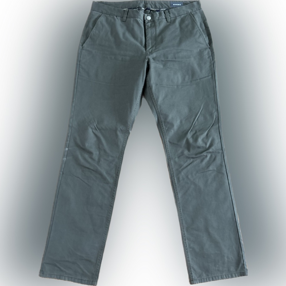 Bonobos 100% cotton pants with pattern pockets. Size 36x32. Color green